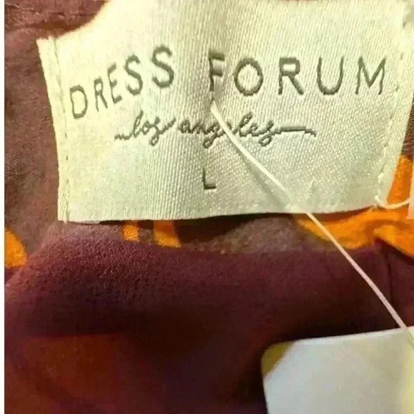 DRESS FORUM DECO ASYMETRICAL HEM MINI DRESS OPEN BACK SPAGHETTI STRAP SIZE L - Picture 4 of 16